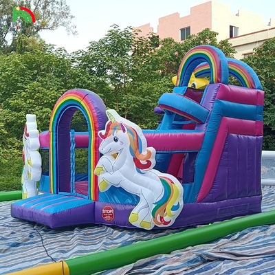 Bouncer có thể bơm lên Combo Obstacle Course Bounce Castle House With Slides Ball Pit Climbing Obstacle Blower