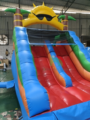 Người lớn Trẻ em Thung lũng nước thương mại lớp PVC đầy đủ hai làn thả nước bơm với hồ bơi nước phun kín