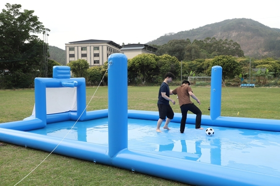 PVC Inflatable Sport Game Blue Inflatable Water Volleyball Net Field Sân bóng đá Quảng trường Quảng trường Quảng trường Quảng trường Sân bóng đá