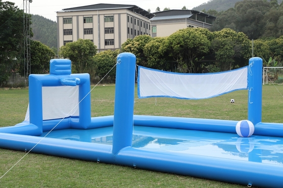 PVC Inflatable Sport Game Blue Inflatable Water Volleyball Net Field Sân bóng đá Quảng trường Quảng trường Quảng trường Quảng trường Sân bóng đá