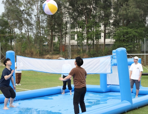 PVC Inflatable Sport Game Blue Inflatable Water Volleyball Net Field Sân bóng đá Quảng trường Quảng trường Quảng trường Quảng trường Sân bóng đá