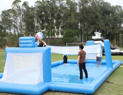 PVC Inflatable Sport Game Blue Inflatable Water Volleyball Net Field Sân bóng đá Quảng trường Quảng trường Quảng trường Quảng trường Sân bóng đá