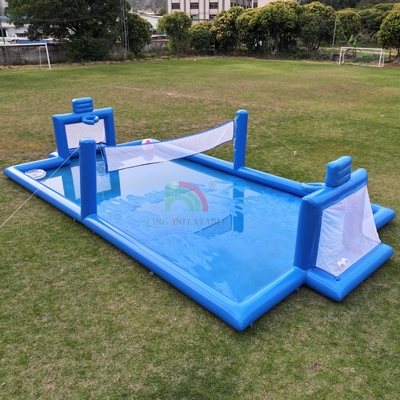 PVC Inflatable Sport Game Blue Inflatable Water Volleyball Net Field Sân bóng đá Quảng trường Quảng trường Quảng trường Quảng trường Sân bóng đá