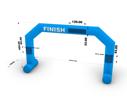 Custom Inflatable Arch Quảng cáo Bắt đầu ngoài trời Inflatable Arch Entrance Marathon Race Line Archway