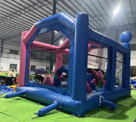 Nhà nhảy nổi thương mại Lâu đài kết hợp Lâu đài nhảy nổi nổi với bạt đá cản