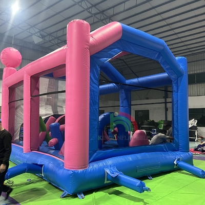Nhà nhảy nổi thương mại Lâu đài kết hợp Lâu đài nhảy nổi nổi với bạt đá cản