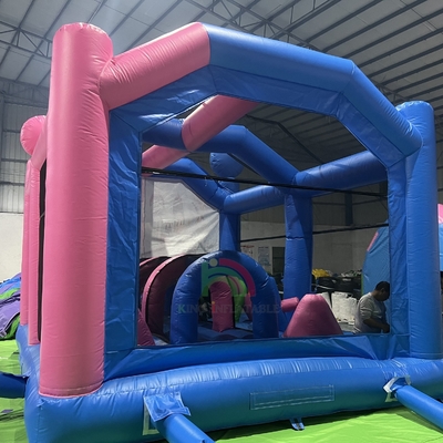 Nhà nhảy nổi thương mại Lâu đài kết hợp Lâu đài nhảy nổi nổi với bạt đá cản