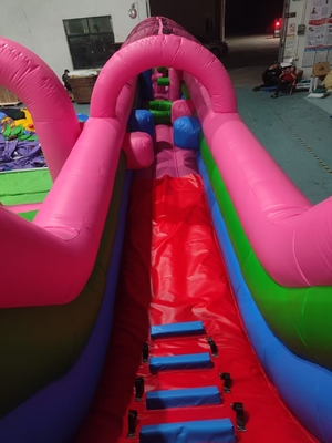 Thương mại chất lượng PVC Spider-Man Water Slide Inflatable Bounce House ComboObstacle Course Slide Inflatable Water Slide