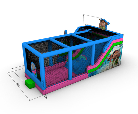 PVC ngoài trời thương mại hạng lớn nước slide bơm nhà nhảy Combo Bouncy Castle