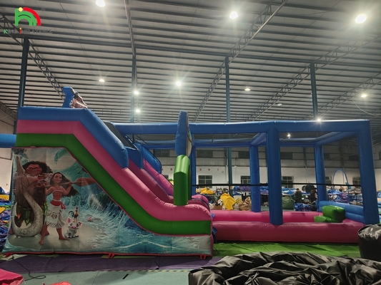PVC thương mại cao cấp Lớn bơm nước trượt Bounce House Combo Bouncy Castle
