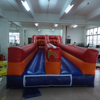 Trò chơi Bungee Run nổi ngoài trời cho hai người thử thách đua hai làn đường trò chơi nổi tương tác