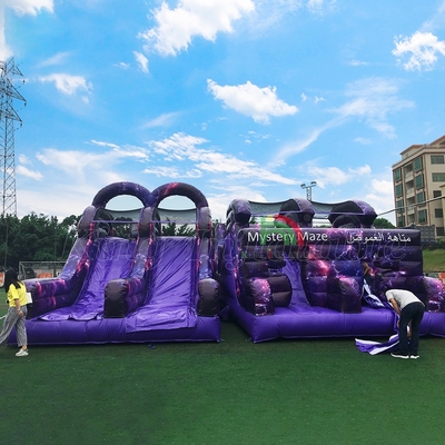 Hoạt động thể thao ngoài trời dành cho thương mại Người lớn Bouncer Khóa học chướng ngại vật Đồ hơi cho trẻ em