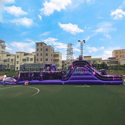 Hoạt động thể thao ngoài trời dành cho thương mại Người lớn Bouncer Khóa học chướng ngại vật Đồ hơi cho trẻ em