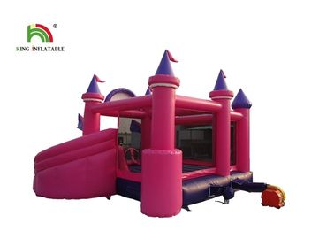 Lâu đài nhảy cao 6m Bouncy nhiều tầng với đường cong trượt