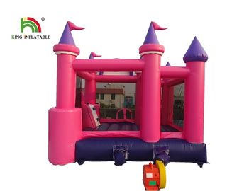 Lâu đài nhảy cao 6m Bouncy nhiều tầng với đường cong trượt