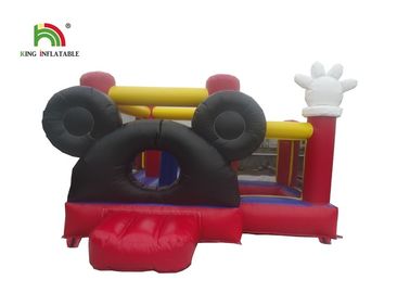 Red Softplay Mickey Phim hoạt hình bơm hơi Jumper Castle Bouncer với Ocean Ball