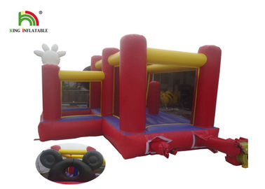 Red Softplay Mickey Phim hoạt hình bơm hơi Jumper Castle Bouncer với Ocean Ball