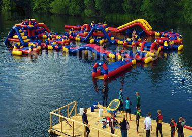 Công viên nước bơm hơi khổng lồ Trampoline cho thuê lụa - In ấn màn hình