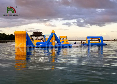 Nhiệt - Hàn Giant Blue 30 * 25m Công viên nước bơm hơi cho người lớn và trẻ em