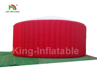 Plato 210D Oxford Vải đỏ Yurt Mái vòm / Lều sự kiện thổi lên