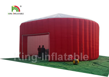 Plato 210D Oxford Vải đỏ Yurt Mái vòm / Lều sự kiện thổi lên