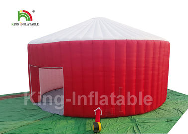 Plato 210D Oxford Vải đỏ Yurt Mái vòm / Lều sự kiện thổi lên