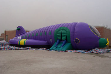 PVC 12m Máy bay bơm hơi Jump House Loại lâu đài cho thuê