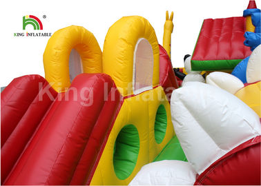 Động vật bơm hơi Zoo Castle Nhảy Bounce House cho gia đình giải trí