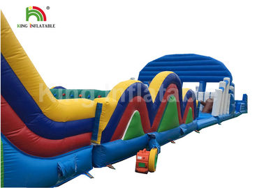 Khóa học vượt chướng ngại vật bơm hơi dài 40m tùy chỉnh cho người lớn CE EN14960