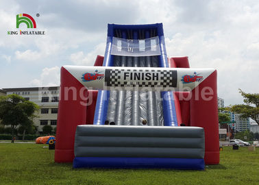 Trò chơi thể thao bơm hơi khổng lồ 25 * 10m đầy màu sắc / Trượt thương mại