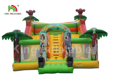 Cartoon in Kids Giải trí bơm hơi Lâu đài nhảy với đôi ngõ
