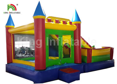 0,55mm PVC Tarpualin 4 trong 1 Combo Bouncer nhảy bơm hơi có cầu trượt cho trẻ em
