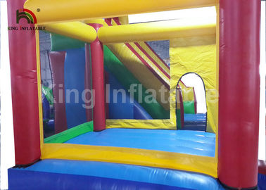 0,55mm PVC Tarpualin 4 trong 1 Combo Bouncer nhảy bơm hơi có cầu trượt cho trẻ em