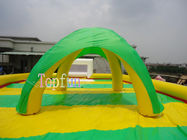 Sự kiện bơm hơi đầy màu sắc Đám cưới Green Beach House Lều 0,6mm PVC bạt