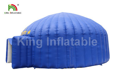Lều sự kiện bơm hơi bằng nước màu xanh với máy thổi / lều thổi ngoài trời
