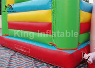 Vật liệu PVC 6 * 4m đầy màu sắc Lâu đài Nhảy bơm hơi cho thuê