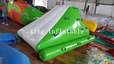 Iceberg Mini bơm hơi cho công viên nước với slide xanh và trắng
