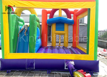 Công viên giải trí bơm hơi Lâu đài / Nhà máy bay Bouncy với in logo