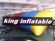 Đồ chơi nước bơm hơi PVC đỏ / vàng / xanh 0.9mm / Saturn Slide với Blob Ball