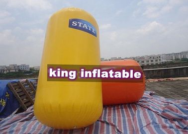 Công viên nước bơm hơi vàng / cam, đồ chơi nổi PVC miễn phí cho trò chơi dưới nước