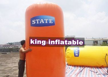 Công viên nước bơm hơi vàng / cam, đồ chơi nổi PVC miễn phí cho trò chơi dưới nước