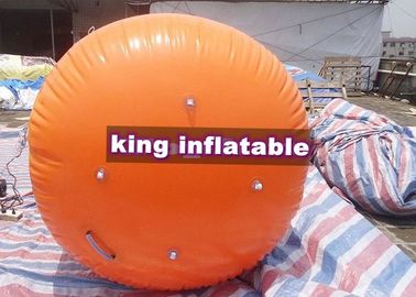 Công viên nước bơm hơi vàng / cam, đồ chơi nổi PVC miễn phí cho trò chơi dưới nước