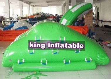 Công viên nước bơm hơi nhỏ Iceberg với cầu trượt bạt PVC xanh 4m x 3 m