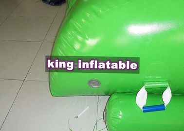 Công viên nước bơm hơi nhỏ Iceberg với cầu trượt bạt PVC xanh 4m x 3 m