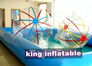 Dây kéo TPU 1.0mm Bóng nước đầy màu sắc trong suốt cho công viên Amusemnt