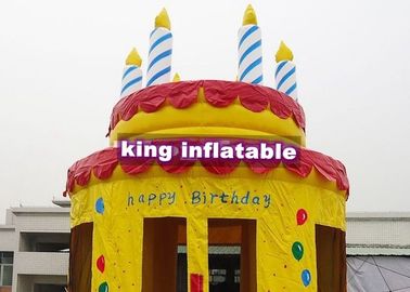 Vẽ tay chúc mừng sinh nhật Bánh bơm hơi Lâu đài Bouncy cho gia đình Đường kính 4m