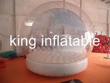 Tùy chỉnh rõ ràng PVC bong bóng bong bóng bơm hơi lều tuyết với cơ sở kín khí