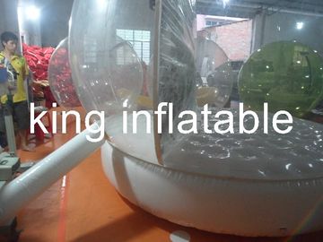 Tùy chỉnh rõ ràng PVC bong bóng bong bóng bơm hơi lều tuyết với cơ sở kín khí