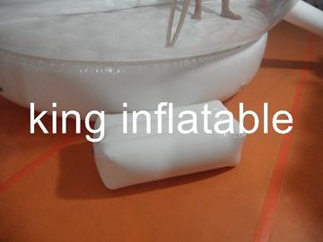 Tùy chỉnh rõ ràng PVC bong bóng bong bóng bơm hơi lều tuyết với cơ sở kín khí