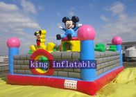 Công viên giải trí bơm hơi đáng yêu Mickey Kids để nhảy vui vẻ 0,45mm - 0,55mm PVC